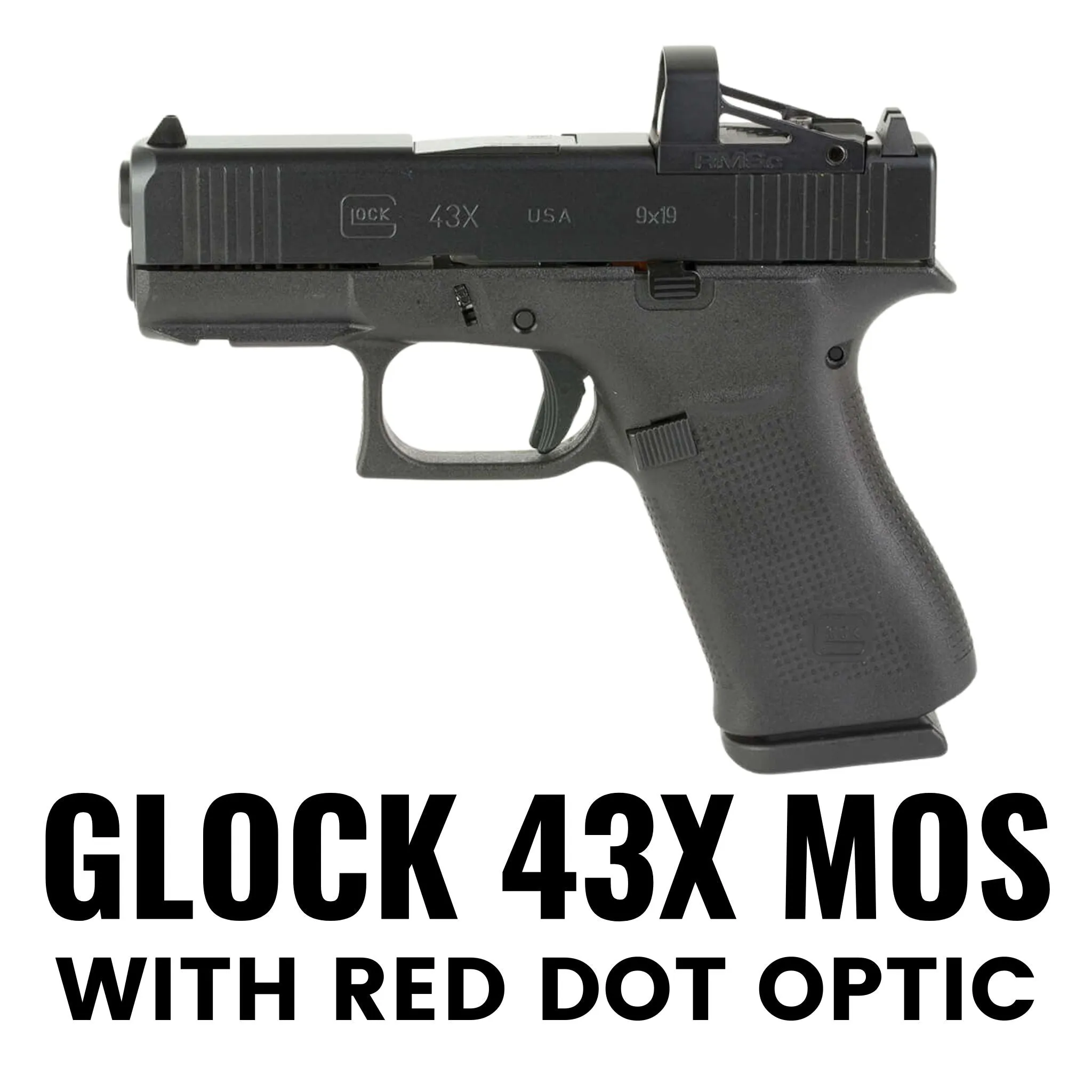 Glock 43X MOS with Red Dot Optic Flashbang Bra Holster