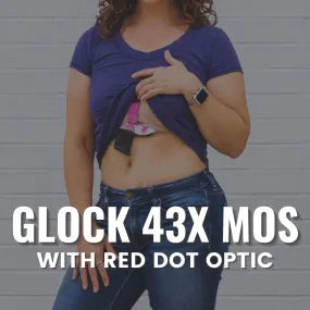 Glock 43X MOS with Red Dot Optic Flashbang Bra Holster