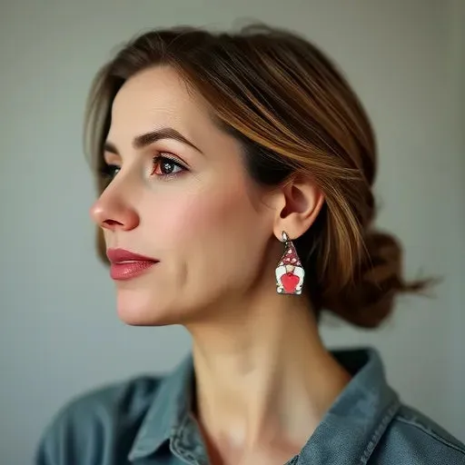 Gnome Wooden Earrings
