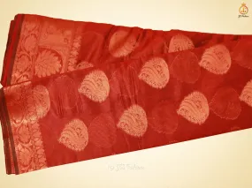 Graceful Soft Silk Cotton Saree With Brocade Blouse