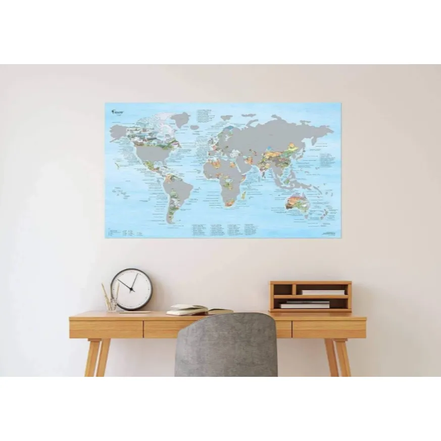 Hiking Scratch Map