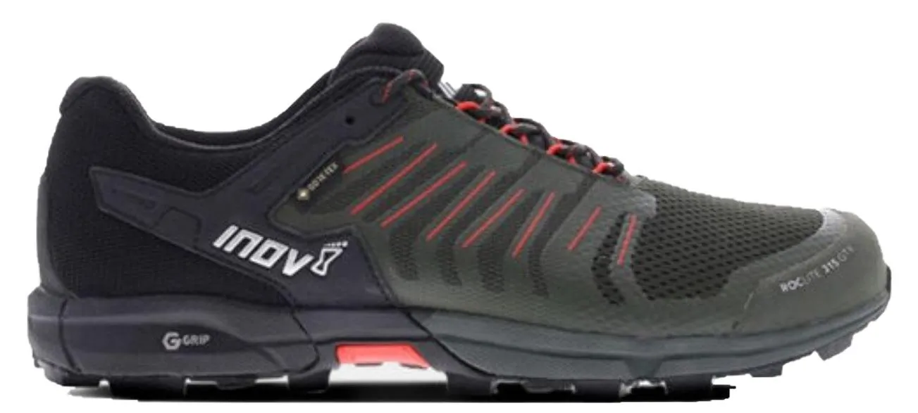 Inov-8 Roclite  315 GTX Men's Olive/Black/Red Size 10 Trail Running Shoes