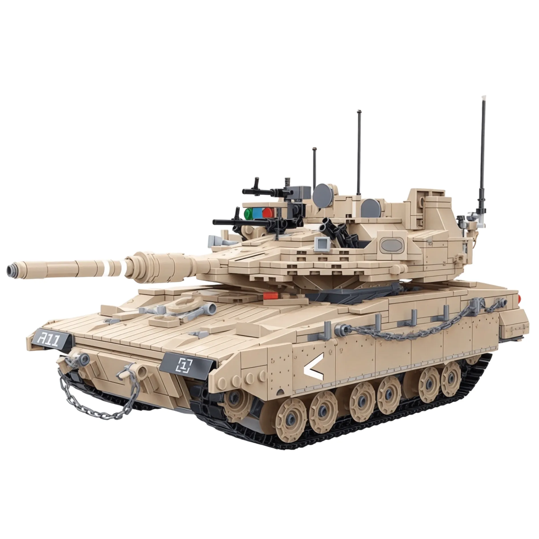 Israeli Merkava MK4 Main Battle Tank Building Block Bricks Set