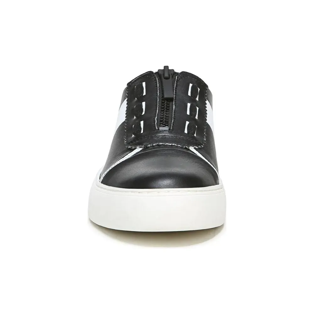 Issake Black Leather Franco Sarto Platform Sneaker