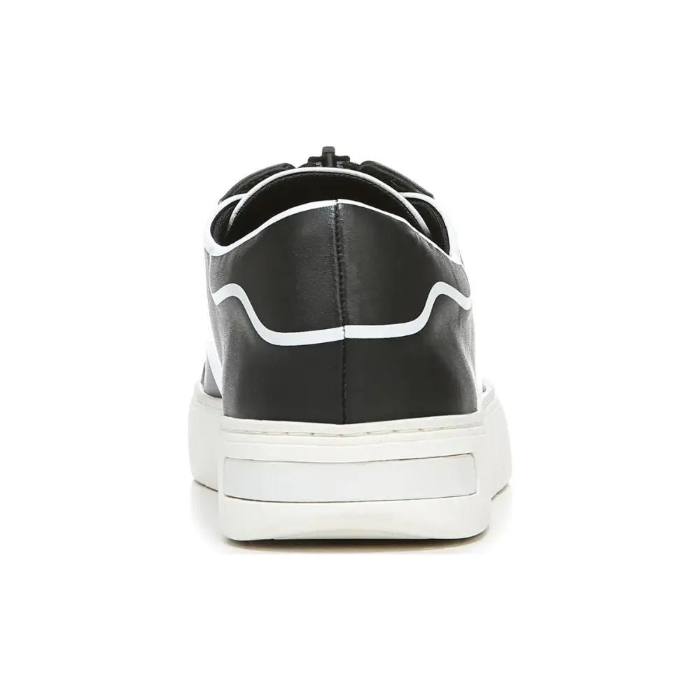 Issake Black Leather Franco Sarto Platform Sneaker
