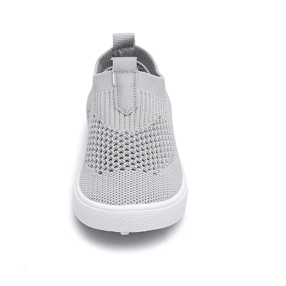 Kids Slip on Sneakers Breathable Flat Shoes for Running Walking Cycling(Toddler/Little Kid)
