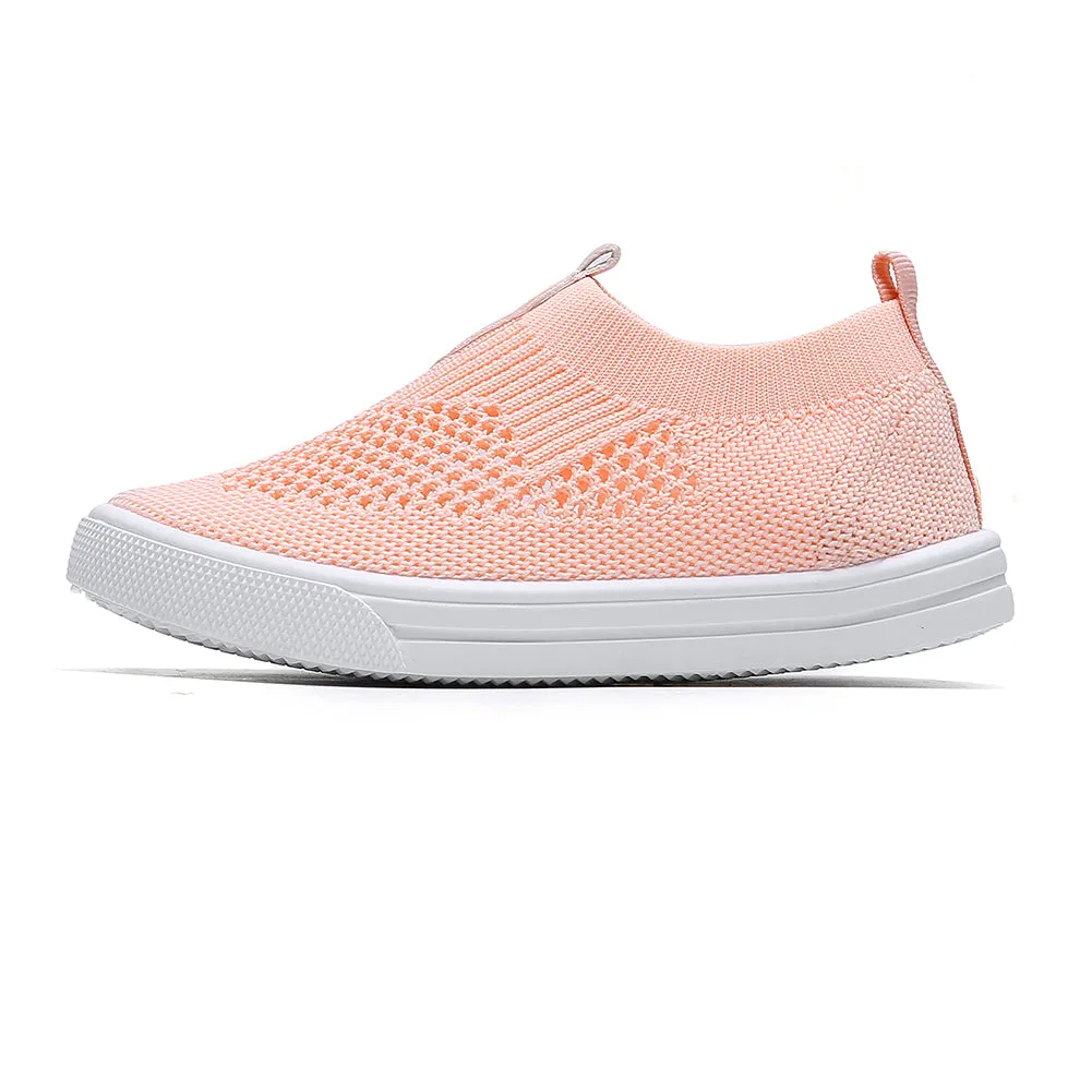 Kids Slip on Sneakers Breathable Flat Shoes for Running Walking Cycling(Toddler/Little Kid)