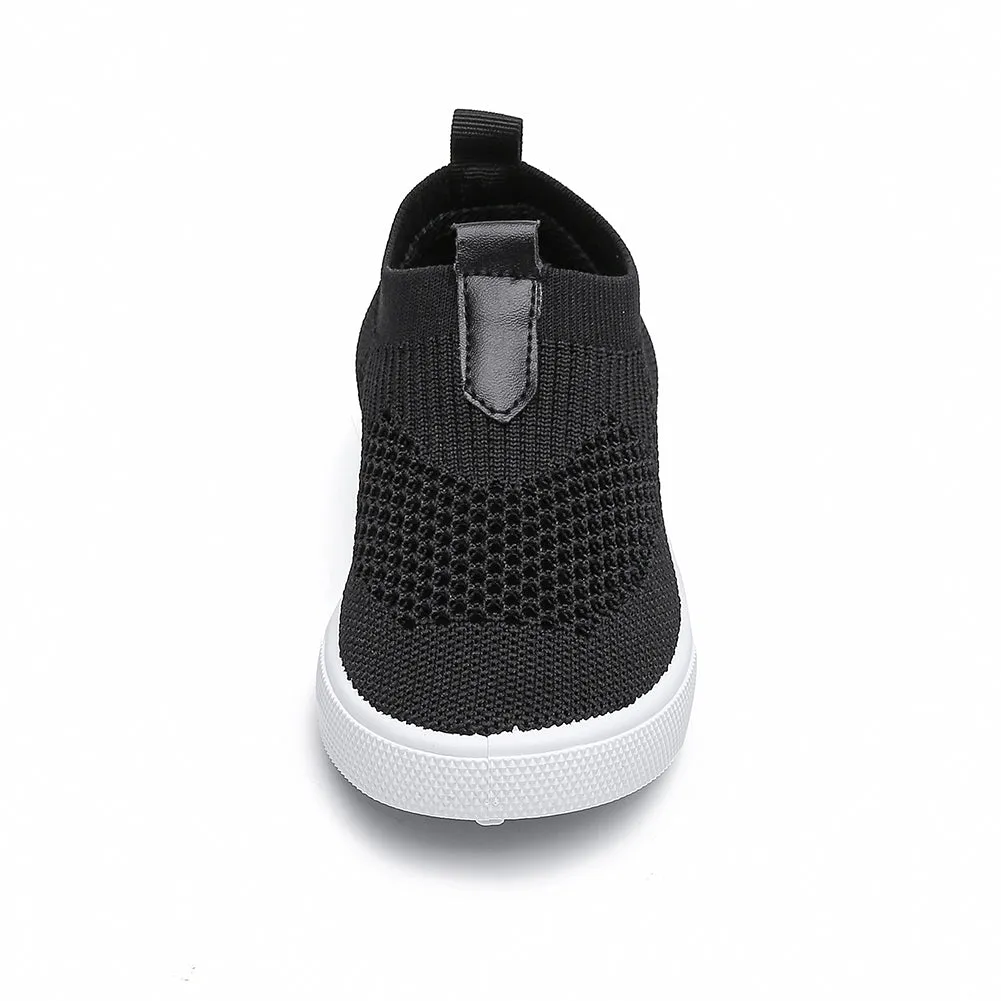 Kids Slip on Sneakers Breathable Flat Shoes for Running Walking Cycling(Toddler/Little Kid)
