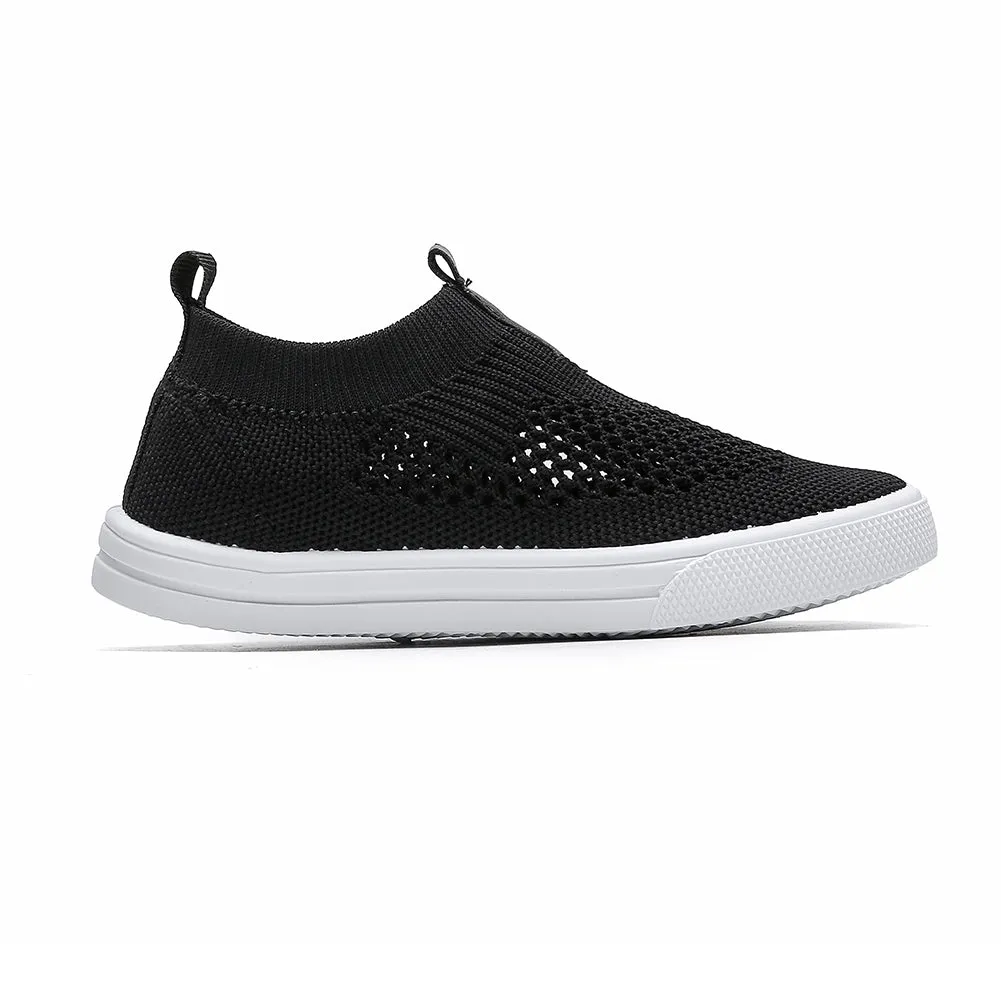 Kids Slip on Sneakers Breathable Flat Shoes for Running Walking Cycling(Toddler/Little Kid)