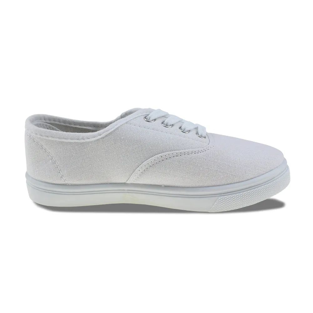 Kids White Church Uniform Slip on Shoes Casual Walking Sneaker