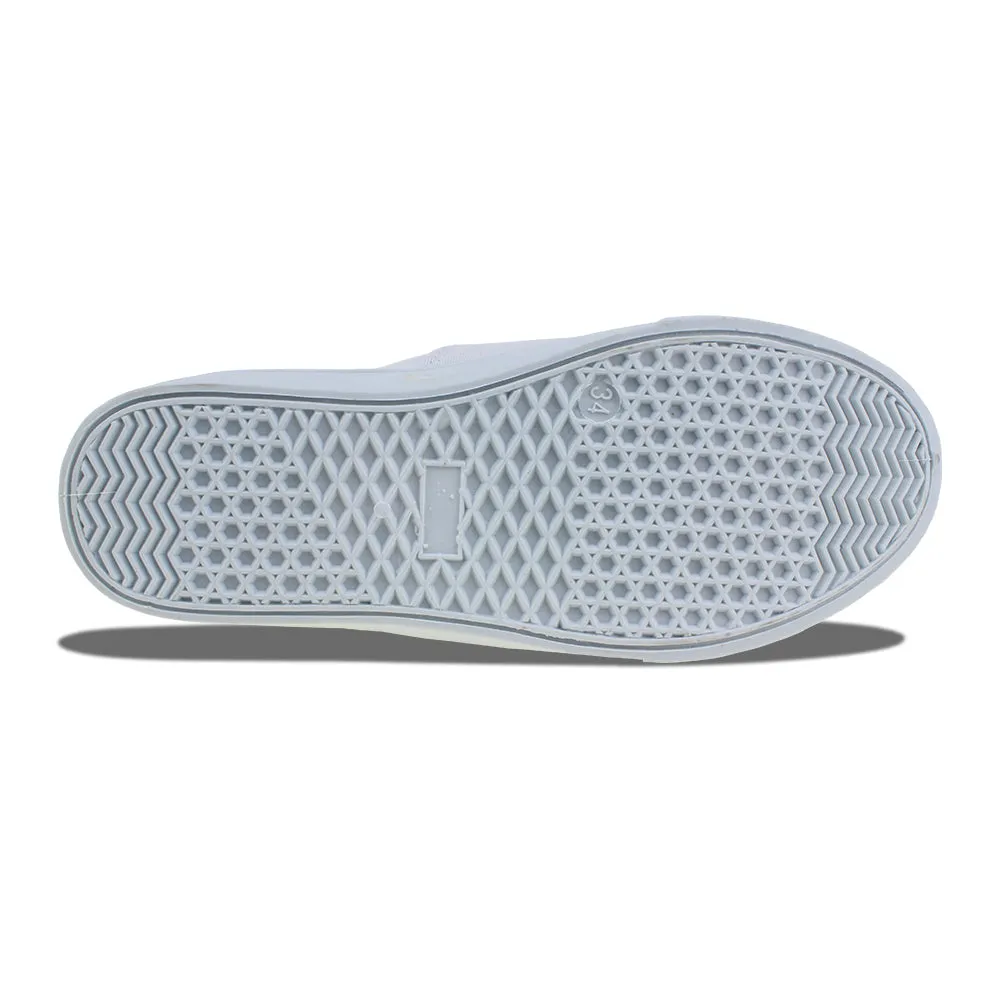 Kids White Church Uniform Slip on Shoes Casual Walking Sneaker