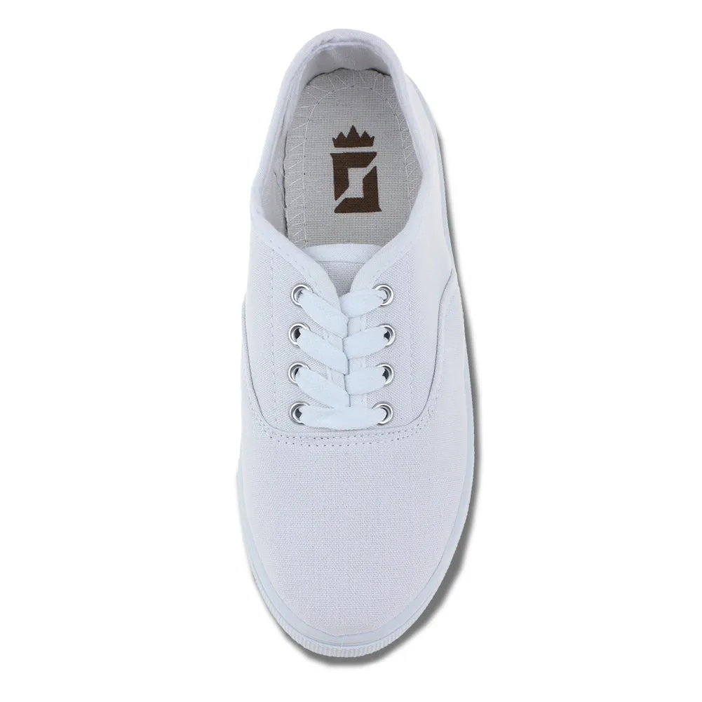 Kids White Church Uniform Slip on Shoes Casual Walking Sneaker