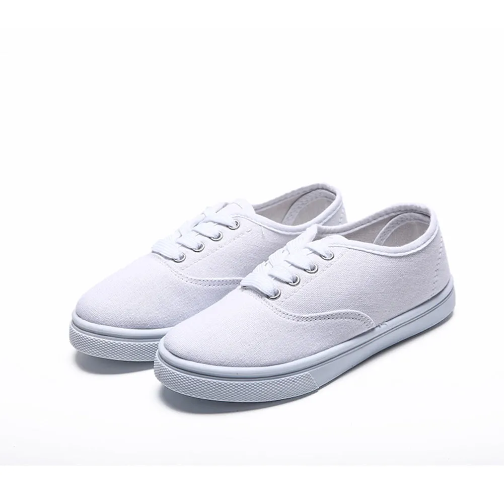 Kids White Church Uniform Slip on Shoes Casual Walking Sneaker