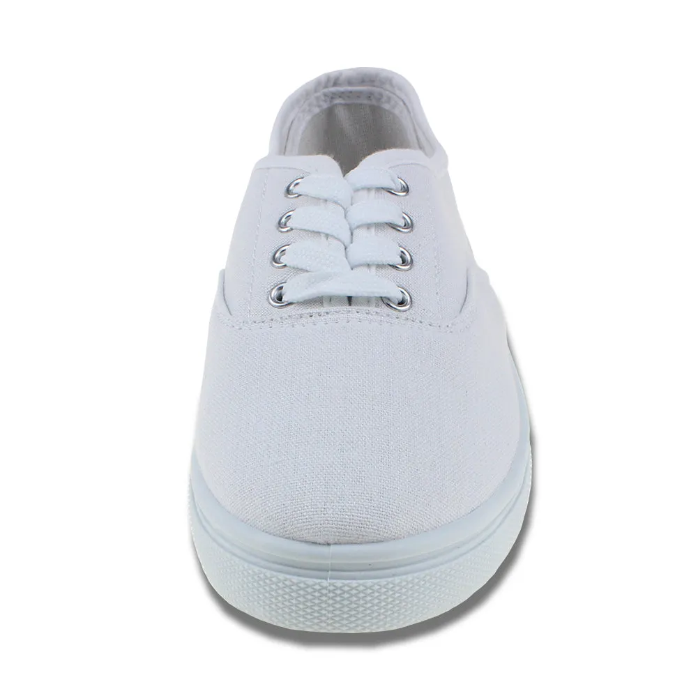 Kids White Church Uniform Slip on Shoes Casual Walking Sneaker