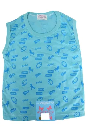 Landmark Muscle Shirt 2 in 1 color Astronaut Teal/Light Blue