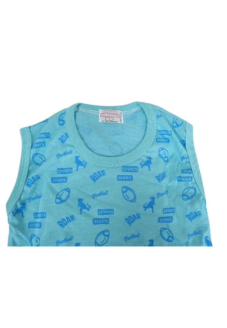 Landmark Muscle Shirt 2 in 1 color Astronaut Teal/Light Blue