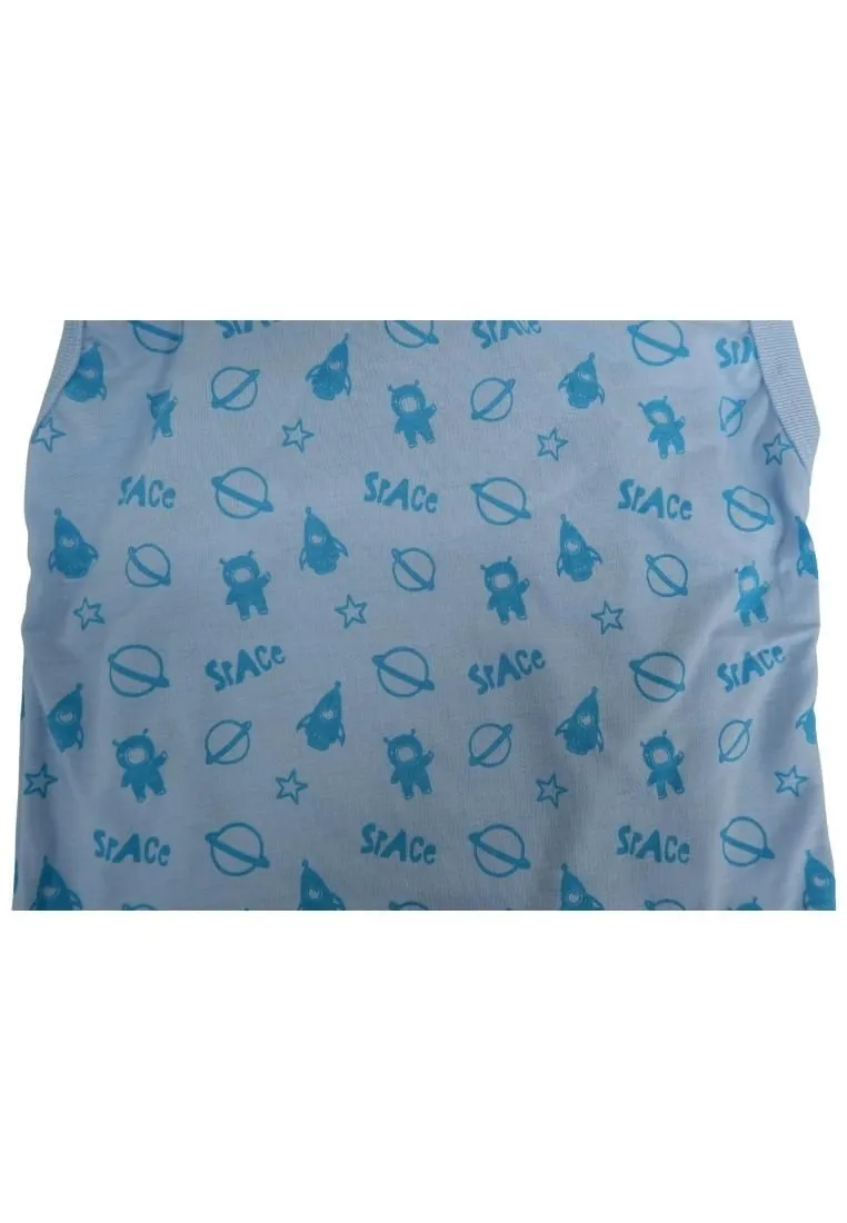 Landmark Muscle Shirt 2 in 1 color Astronaut Teal/Light Blue