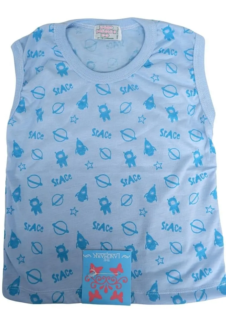 Landmark Muscle Shirt 2 in 1 color Astronaut Teal/Light Blue