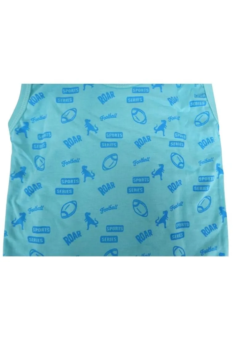 Landmark Muscle Shirt 2 in 1 color Astronaut Teal/Light Blue