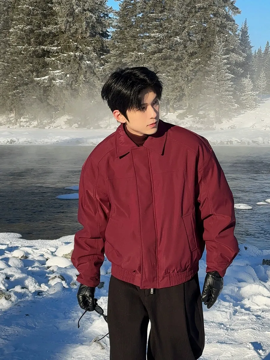 Lightweight Down Jacket with Velvet Lining