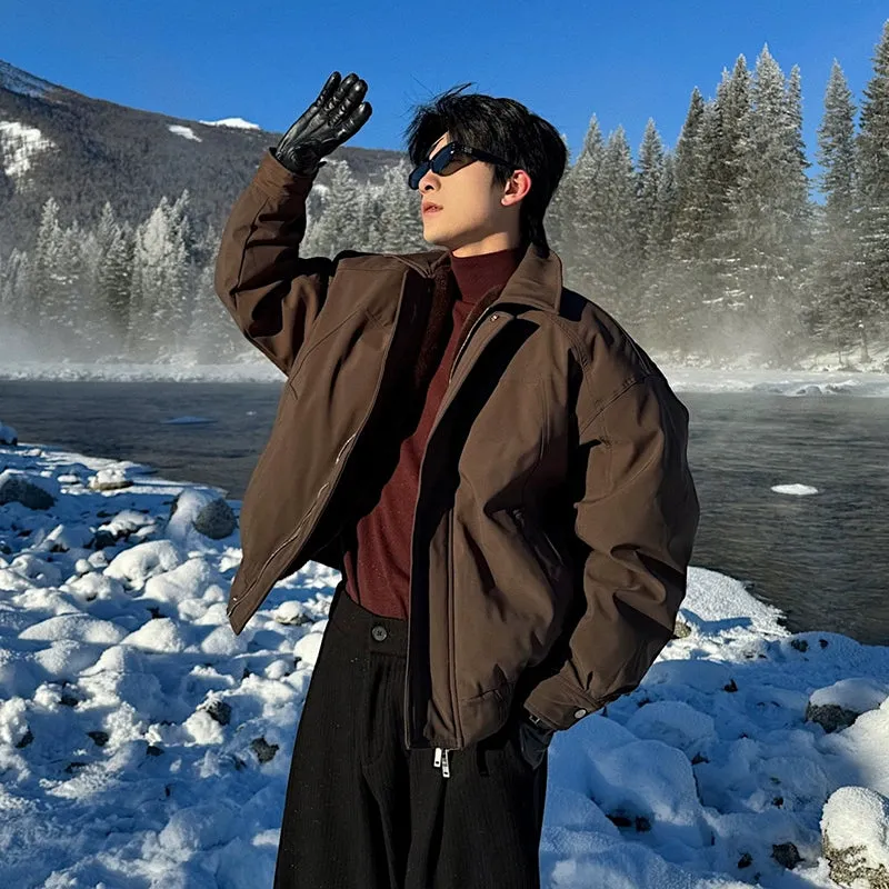 Lightweight Down Jacket with Velvet Lining
