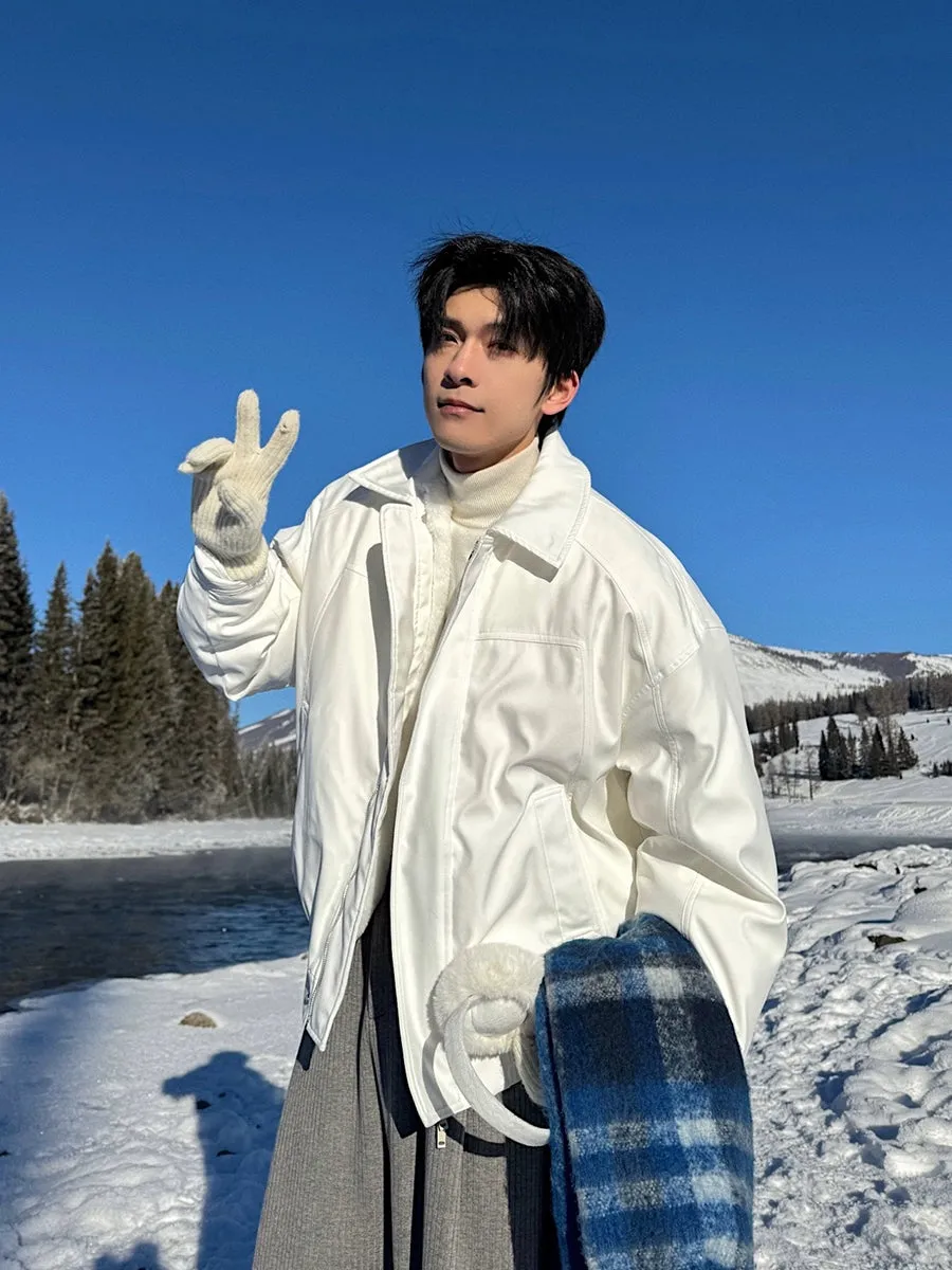 Lightweight Down Jacket with Velvet Lining