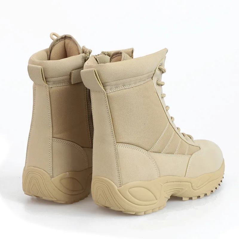 Men's anti-skid tactical boots outdoors breathable hiking boots High cut desert boots
