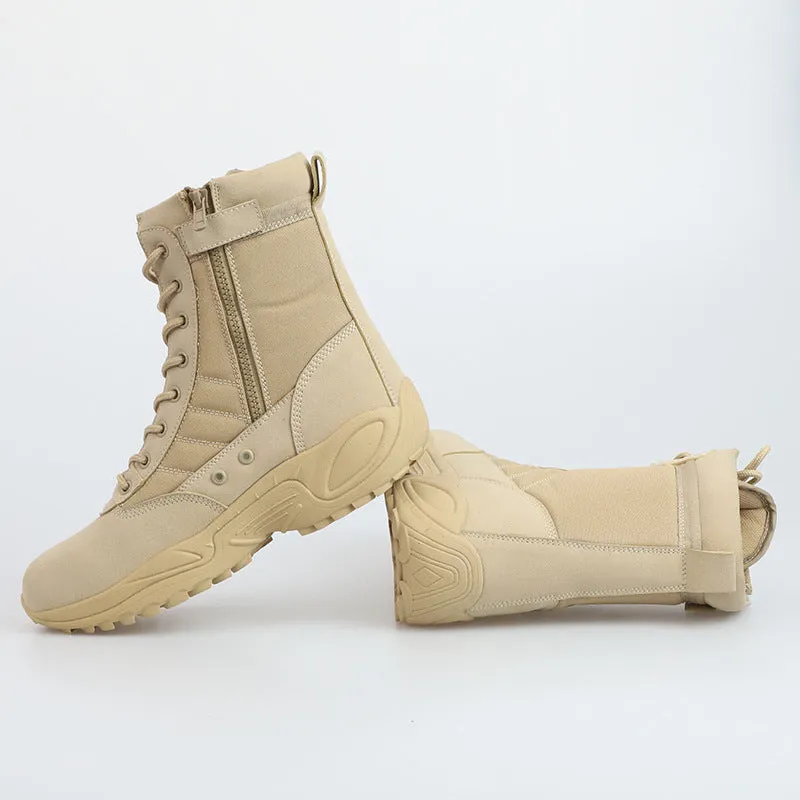 Men's anti-skid tactical boots outdoors breathable hiking boots High cut desert boots