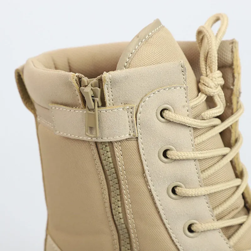 Men's anti-skid tactical boots outdoors breathable hiking boots High cut desert boots