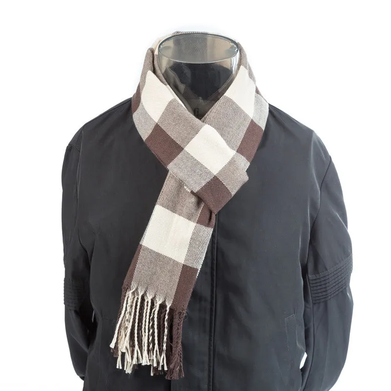 Men's Autumn/Winter Warm Plaid Scarf
