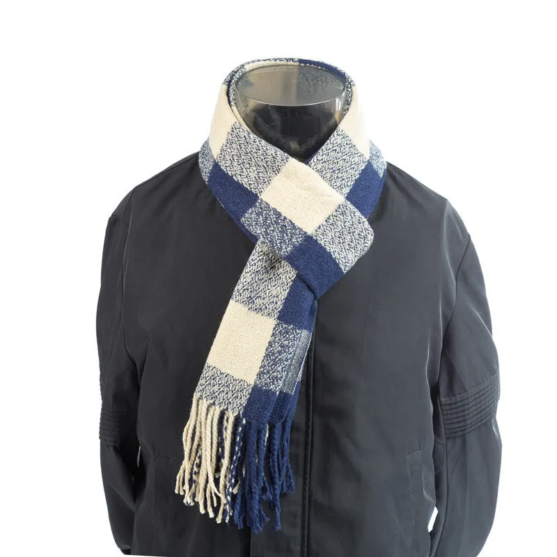 Men's Autumn/Winter Warm Plaid Scarf