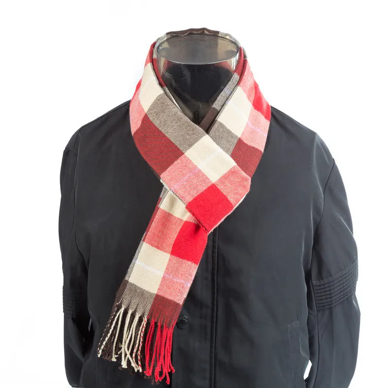 Men's Autumn/Winter Warm Plaid Scarf