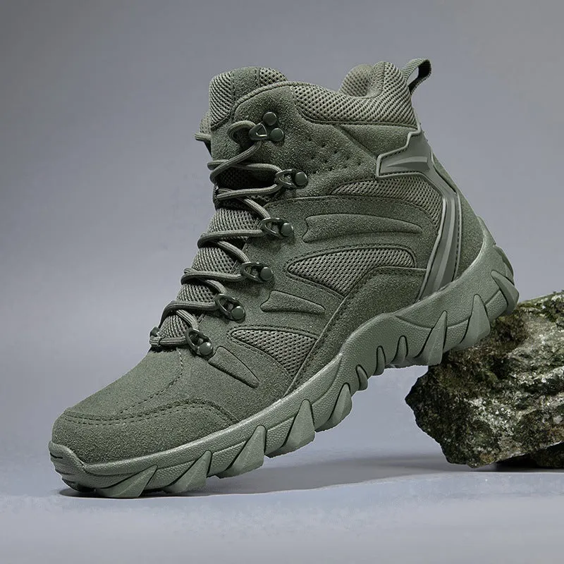 Men's high cut hiking boots cace-up tactical boots
