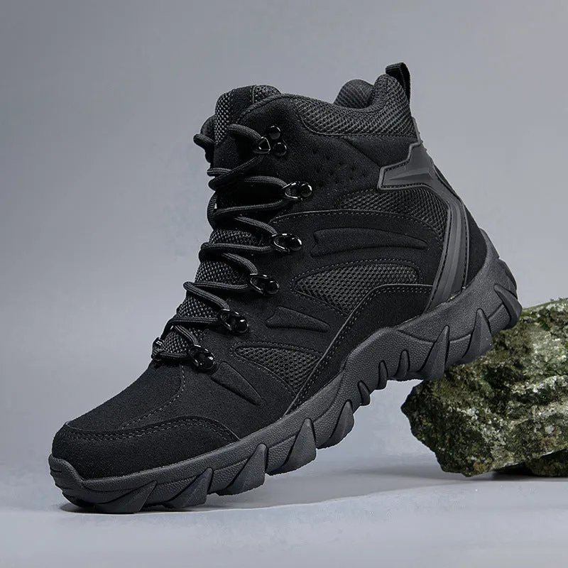 Men's high cut hiking boots cace-up tactical boots