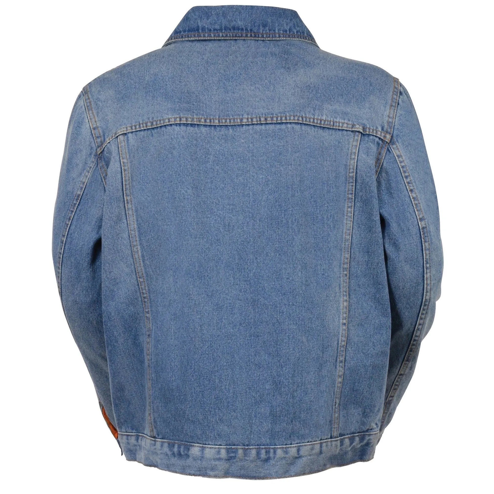 Milwaukee Leather MDM1015 Men's Blue Classic Denim Jean Jacket