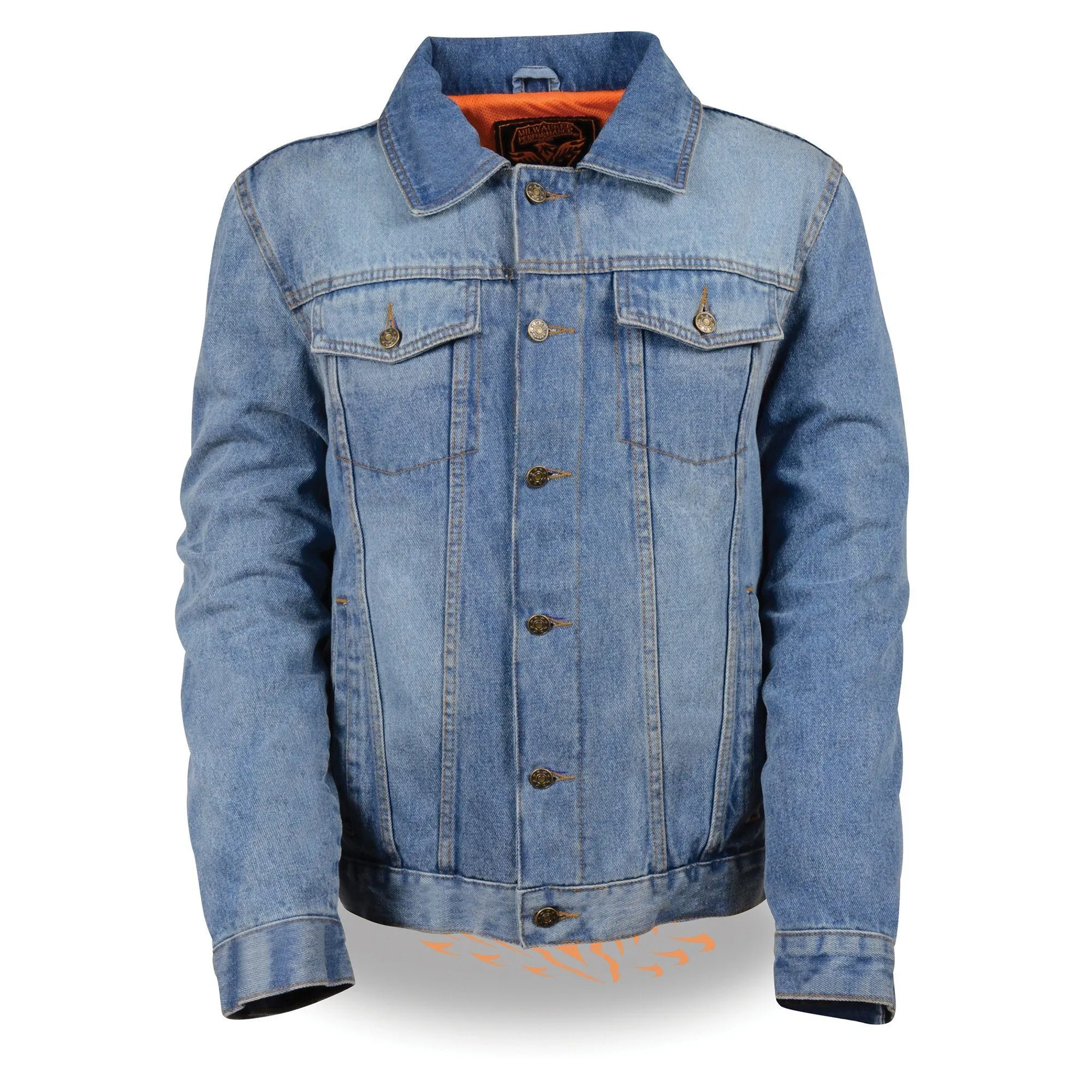Milwaukee Leather MDM1015 Men's Blue Classic Denim Jean Jacket