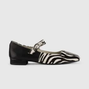 Morbido Comfort Zebra Print Leather Pump NSH231-15