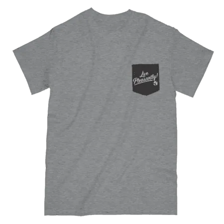Natty Boh Live Pleasantly (Grey) / Pocket Shirt