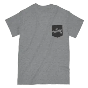 Natty Boh Live Pleasantly (Grey) / Pocket Shirt