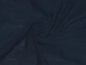 Navy Blue Plain Coarse Georgette Fabric