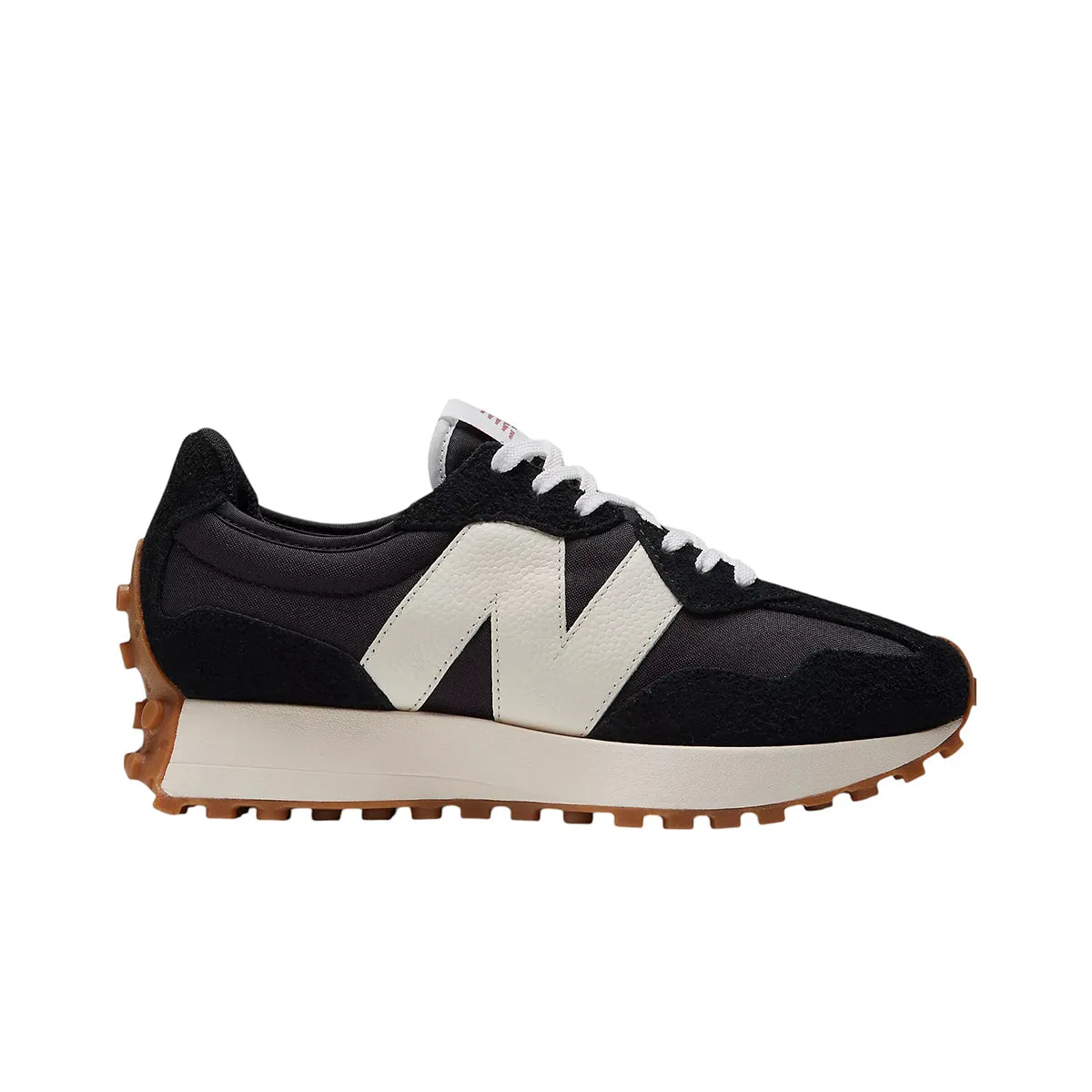 New Balance Womens 327 Casual Sneakers WS327BL Black/White/Mineral Red