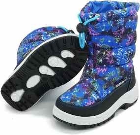 New Kids Winter Snow Boots Warm Waterproof Anti-Slip Anti-Collision Hight-Cut for Outdoor Skiing(Toddler/Little Kid) Sz 11.5 (approx 5-6 Years)