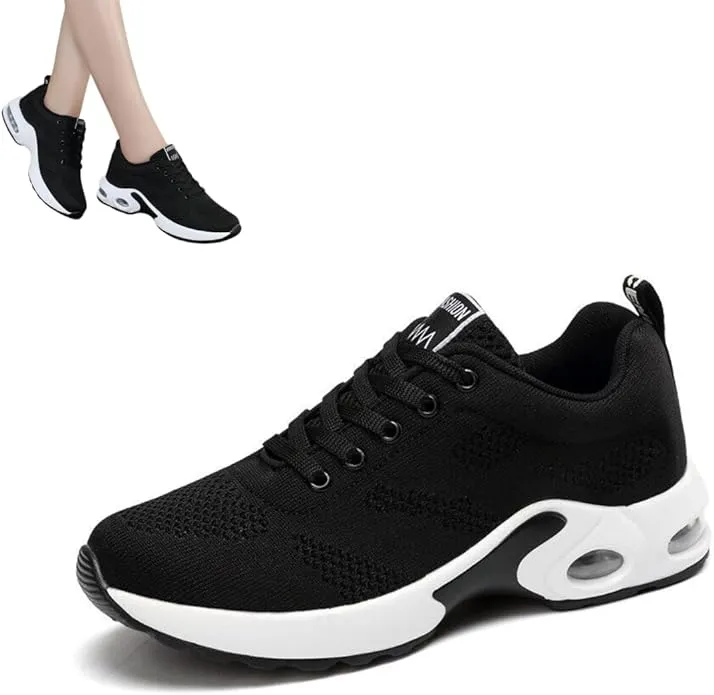 New Sz 6.5 Musabela Orthopedic Sneakers for Women,Ortho Pro - The Most Comfortable Orthopedic Shoes,Lightweight Fashion Sport Sneakers,Casual Walking Air Cushion Shoes Black