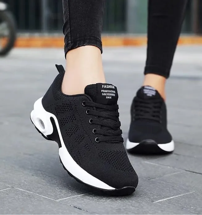 New Sz 6.5 Musabela Orthopedic Sneakers for Women,Ortho Pro - The Most Comfortable Orthopedic Shoes,Lightweight Fashion Sport Sneakers,Casual Walking Air Cushion Shoes Black