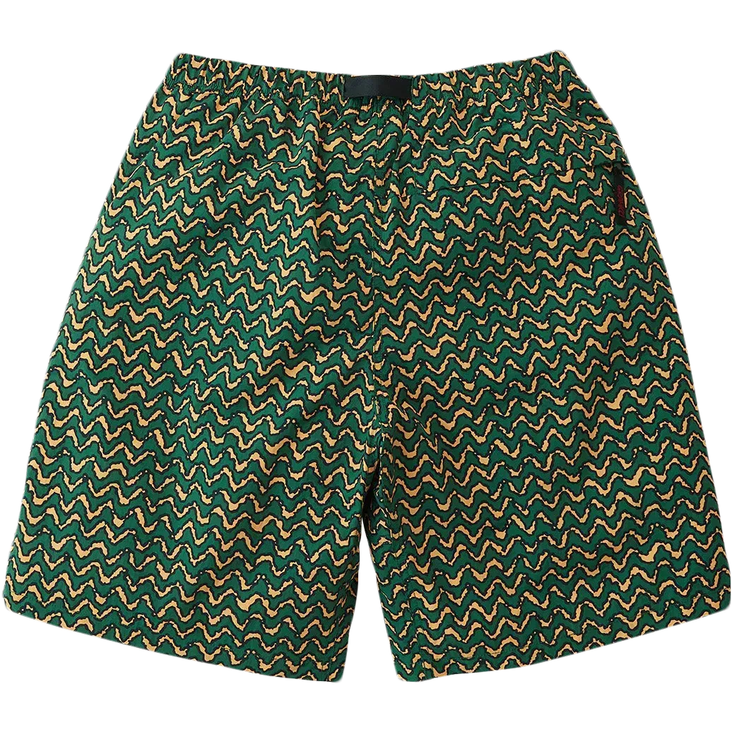 Nylon Packable G-Short - Zig-Zag Orange