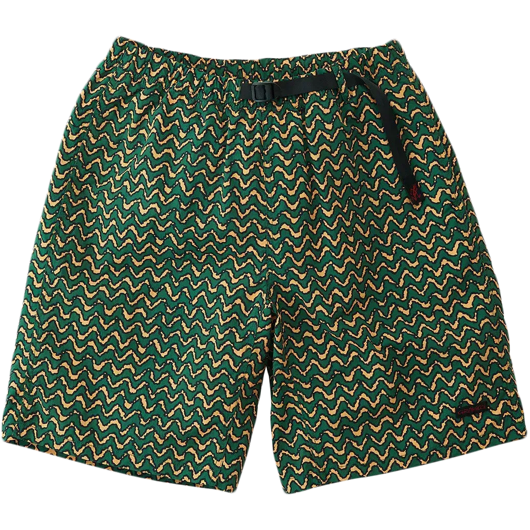 Nylon Packable G-Short - Zig-Zag Orange
