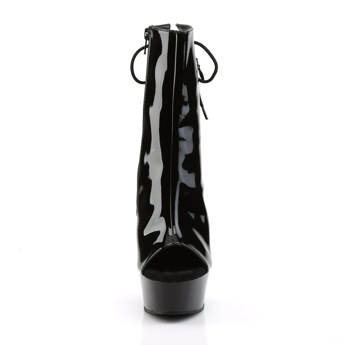 Open Heel Lace-Up Ankle Boot 4-colors DELIGHT-1018