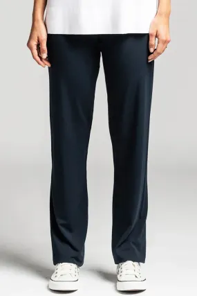 Paula Ryan Slim Leg Classic Pant MicroJersey - Black