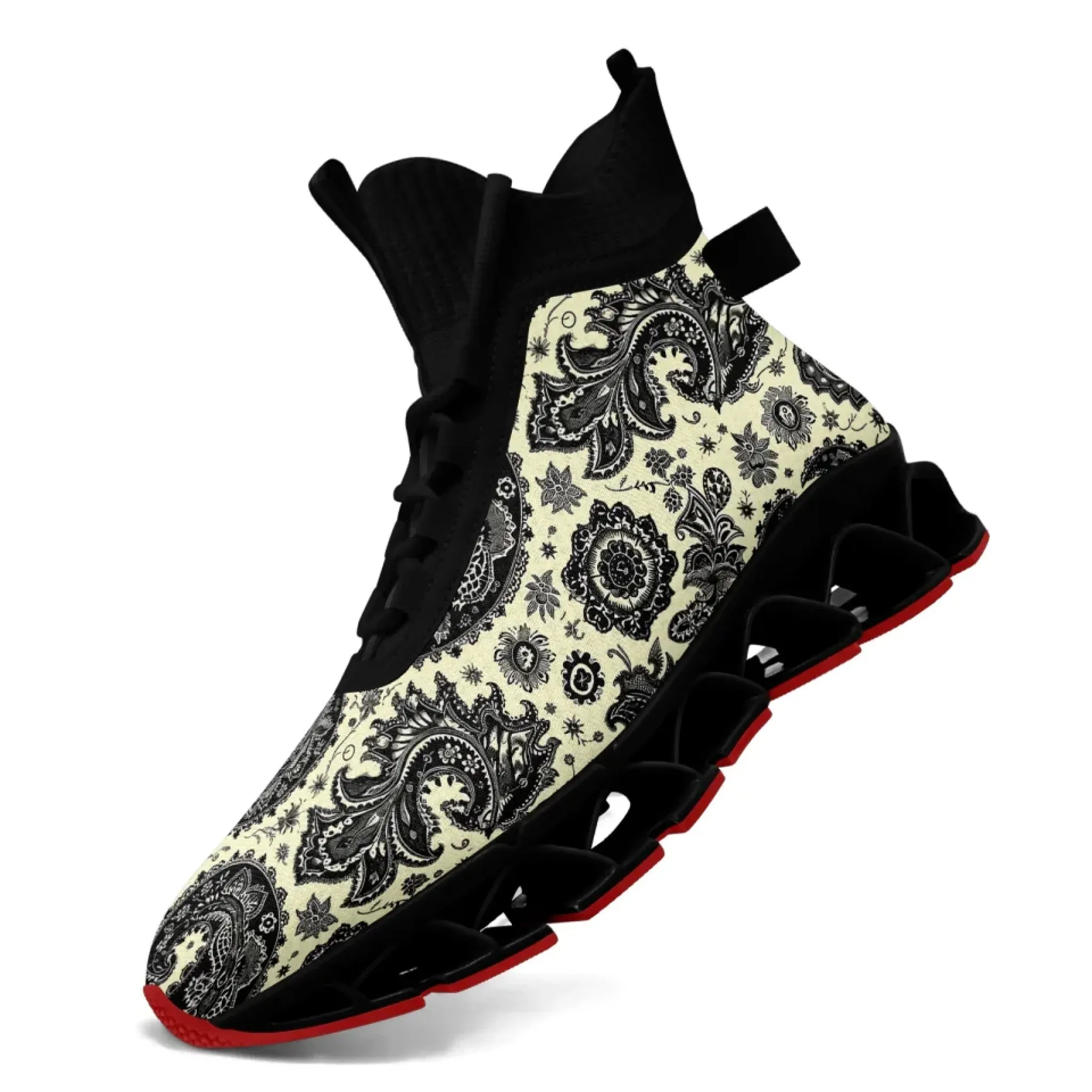Personalized Gothic Skull Sneakers, Custom Dark Fashion Shoes, Unisex Walking Shoes