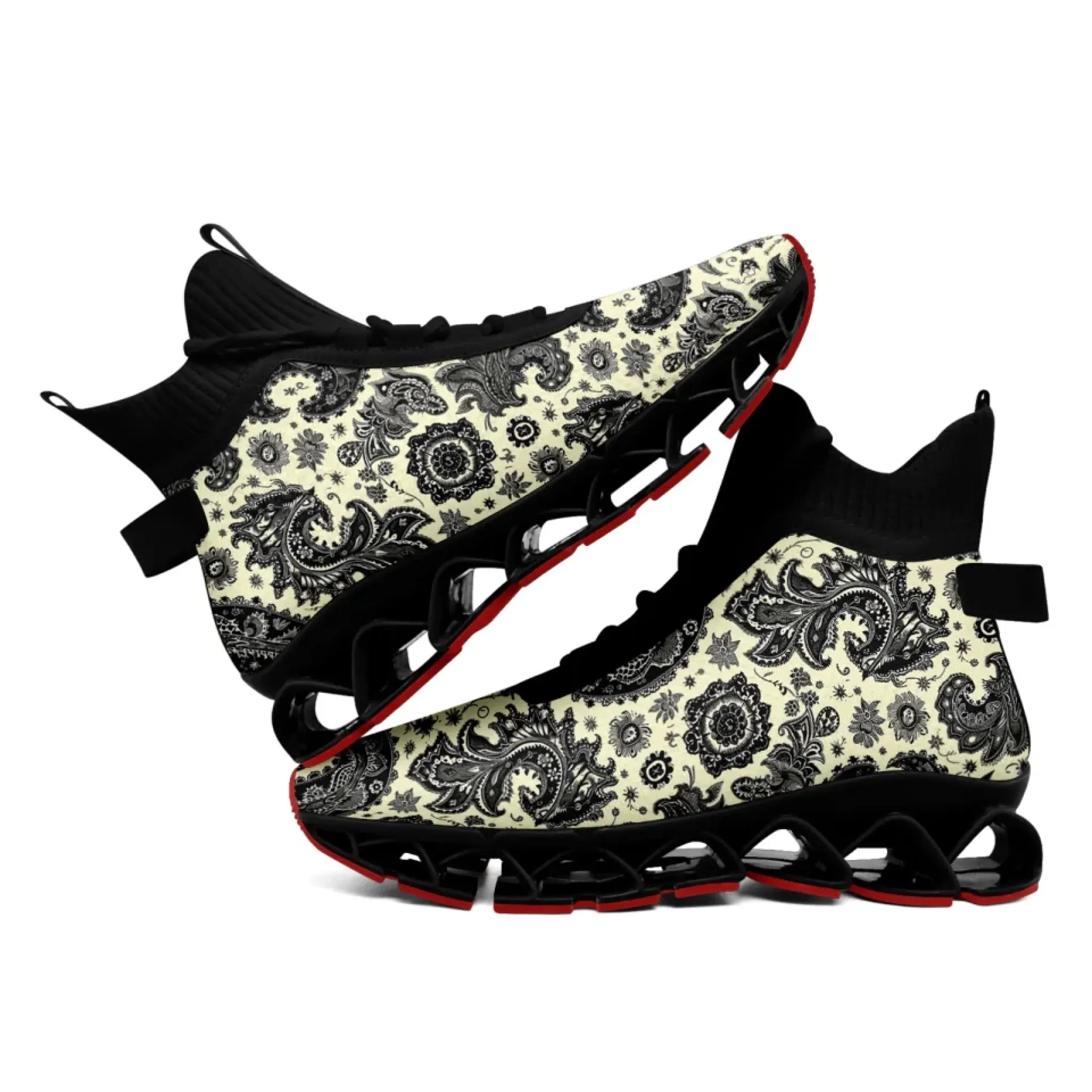 Personalized Gothic Skull Sneakers, Custom Dark Fashion Shoes, Unisex Walking Shoes